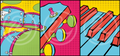 Music Instruments - 3 Pack Pop Art