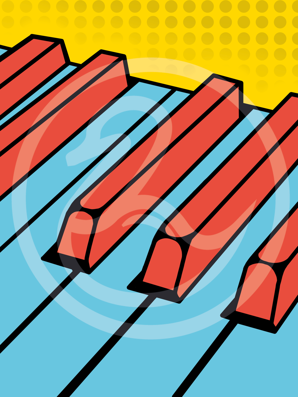 Music Instruments - 3 Pack Pop Art